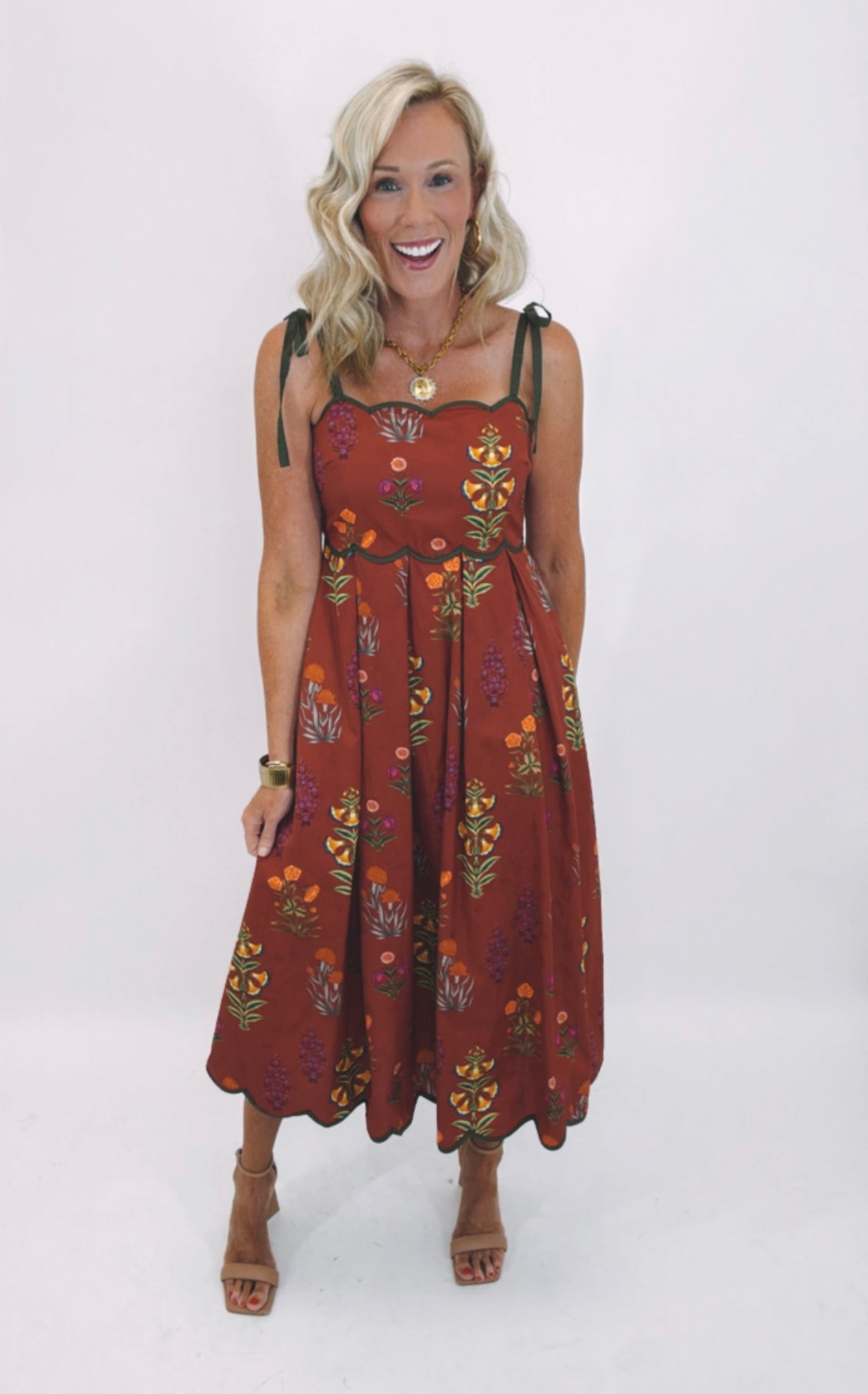Flora Vista Dress (wine)