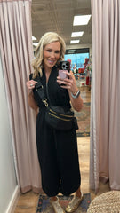 Nylon Crossbody/Hip Bag (solid black)