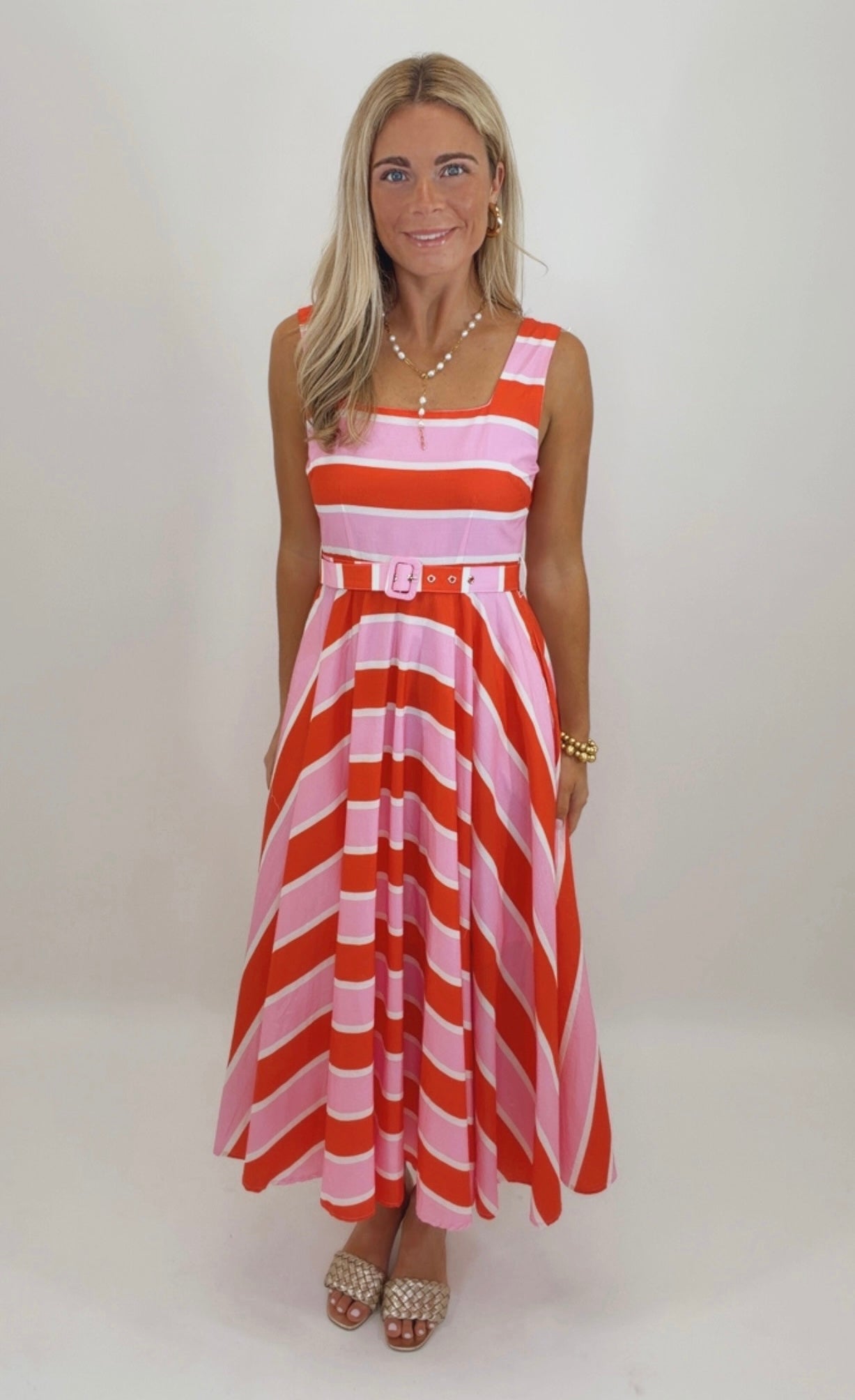 Sunset Sorbet Midi Dress