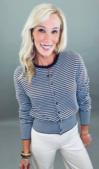 Stripe Right Cardigan
