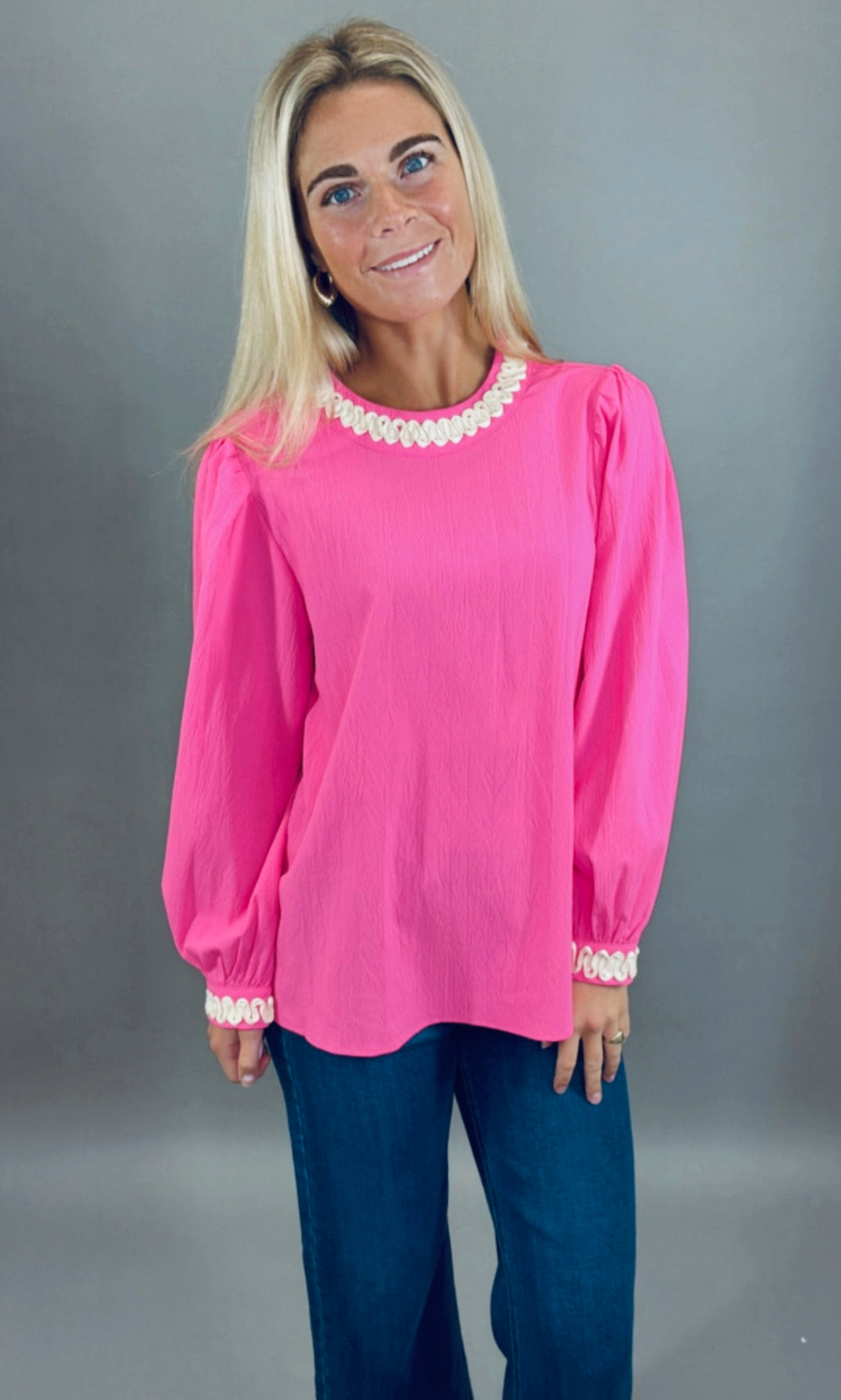 Uptown Charm Top (pink)