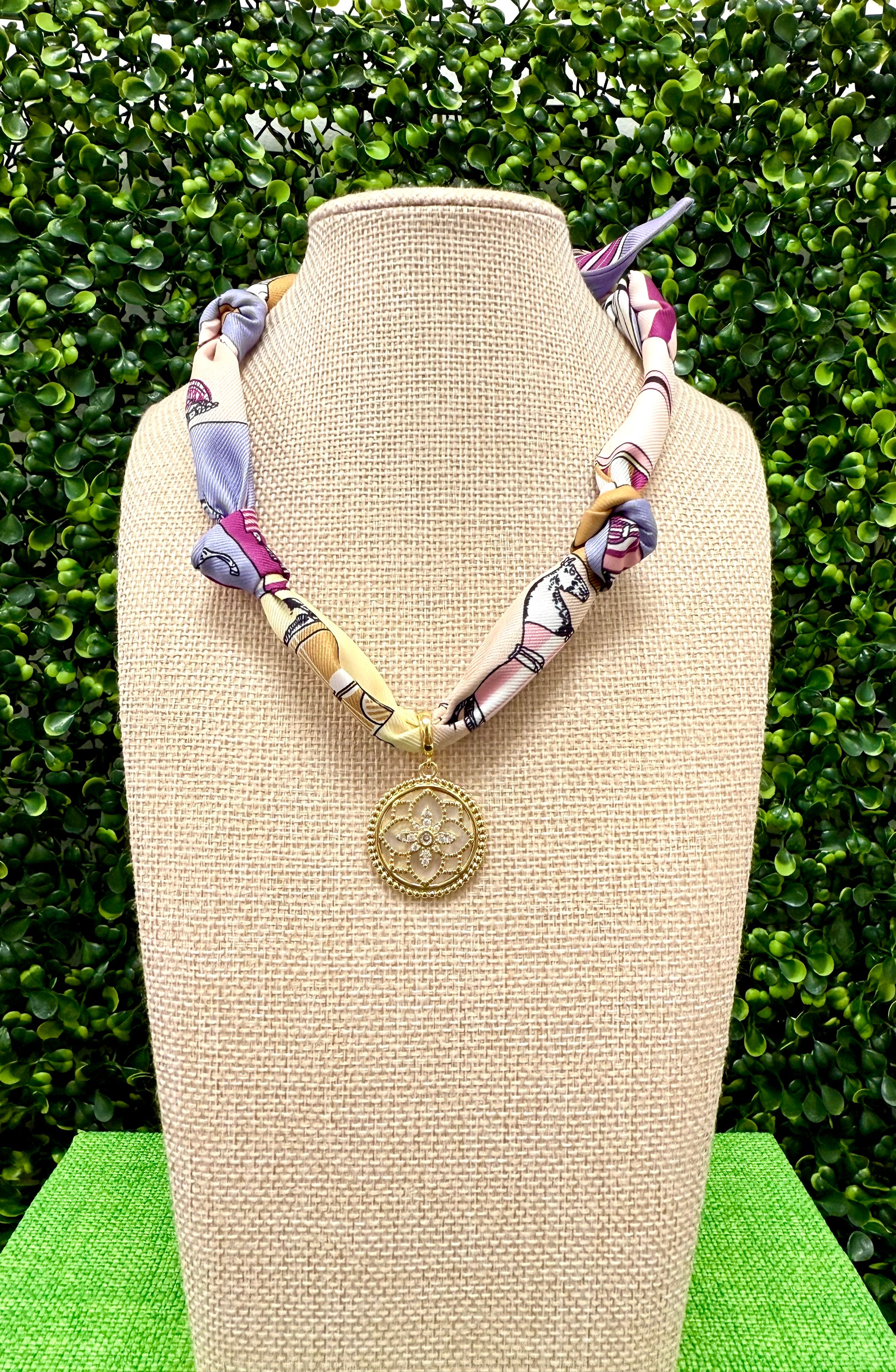 Carousel Coin Scarf Necklace