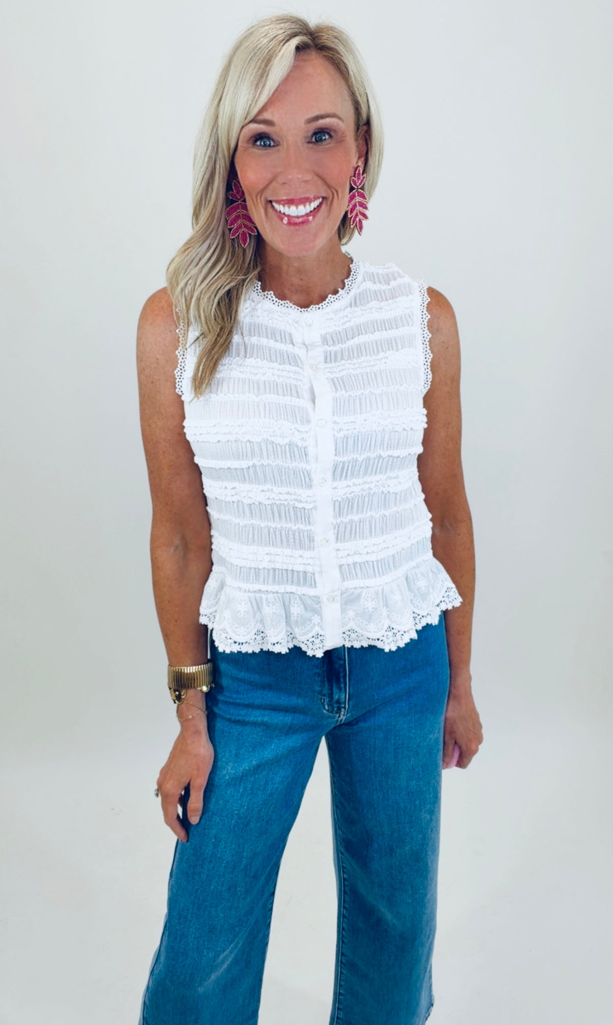 Vintage Whim Top (white)