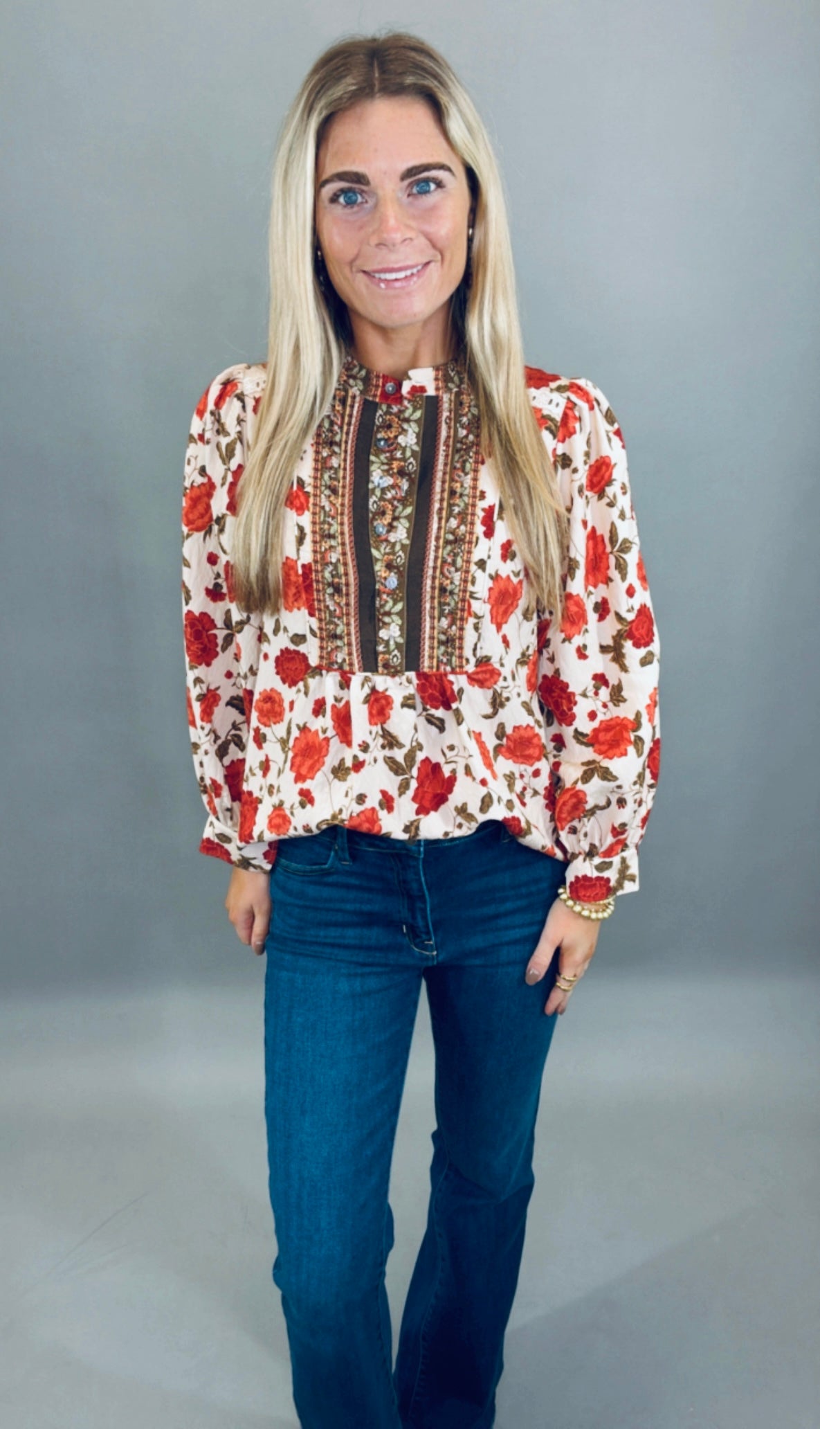 Rosewood Reverie Top (ecru)