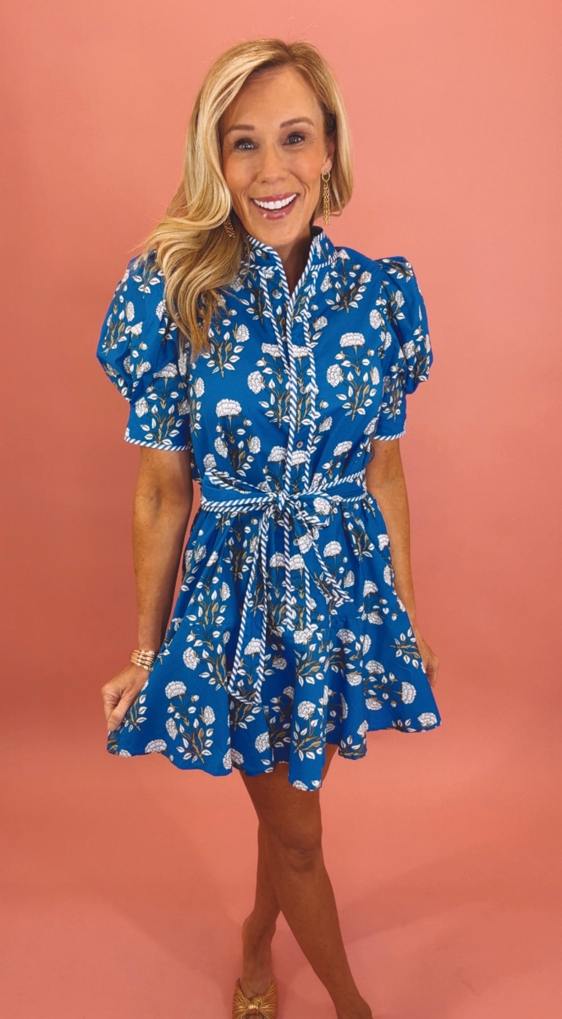 Garden Gossip Dress (blue)