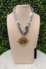 Tiger Time Scarf Necklace