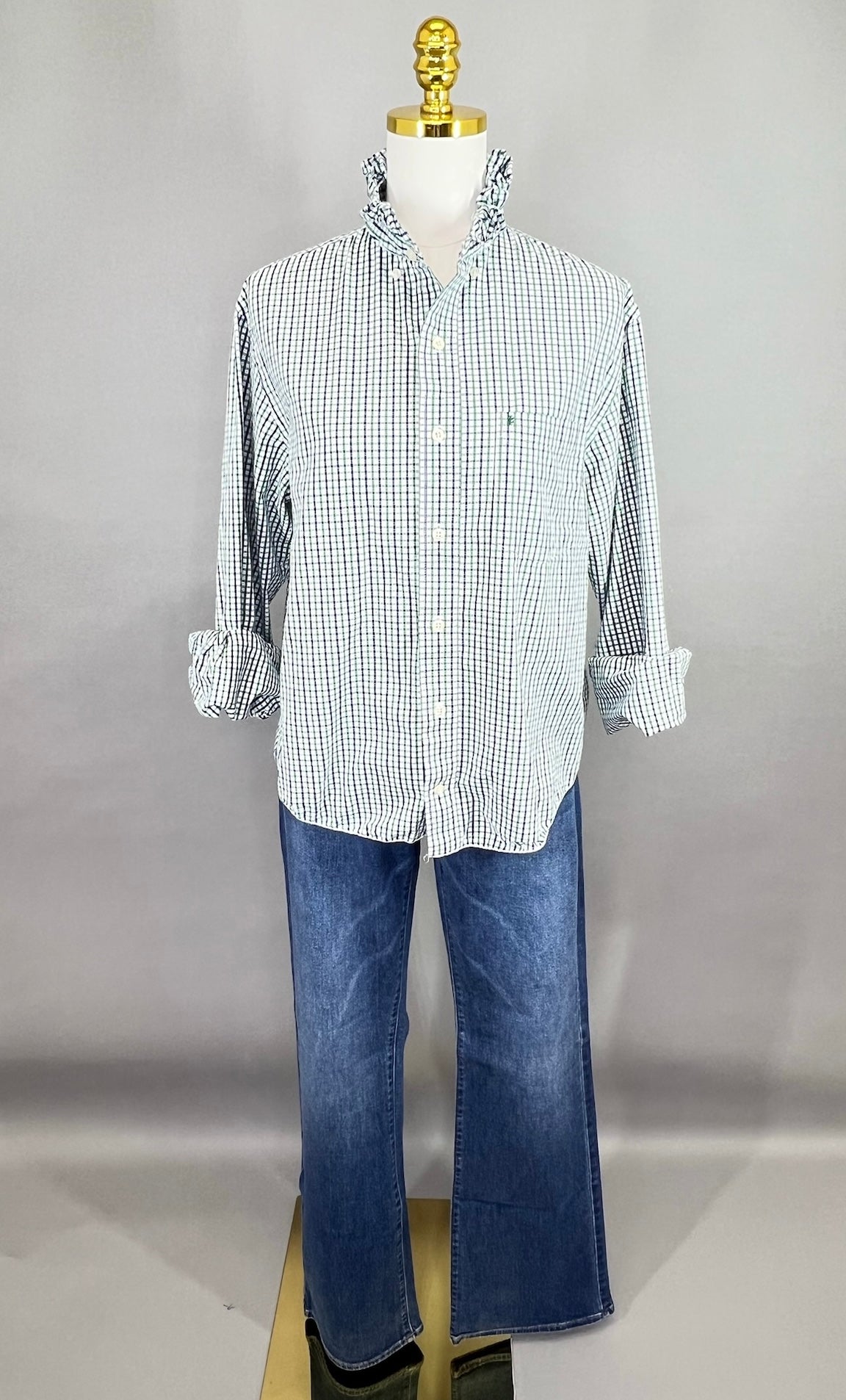 Second Story Shirt (Izod/GrBlChk/M)