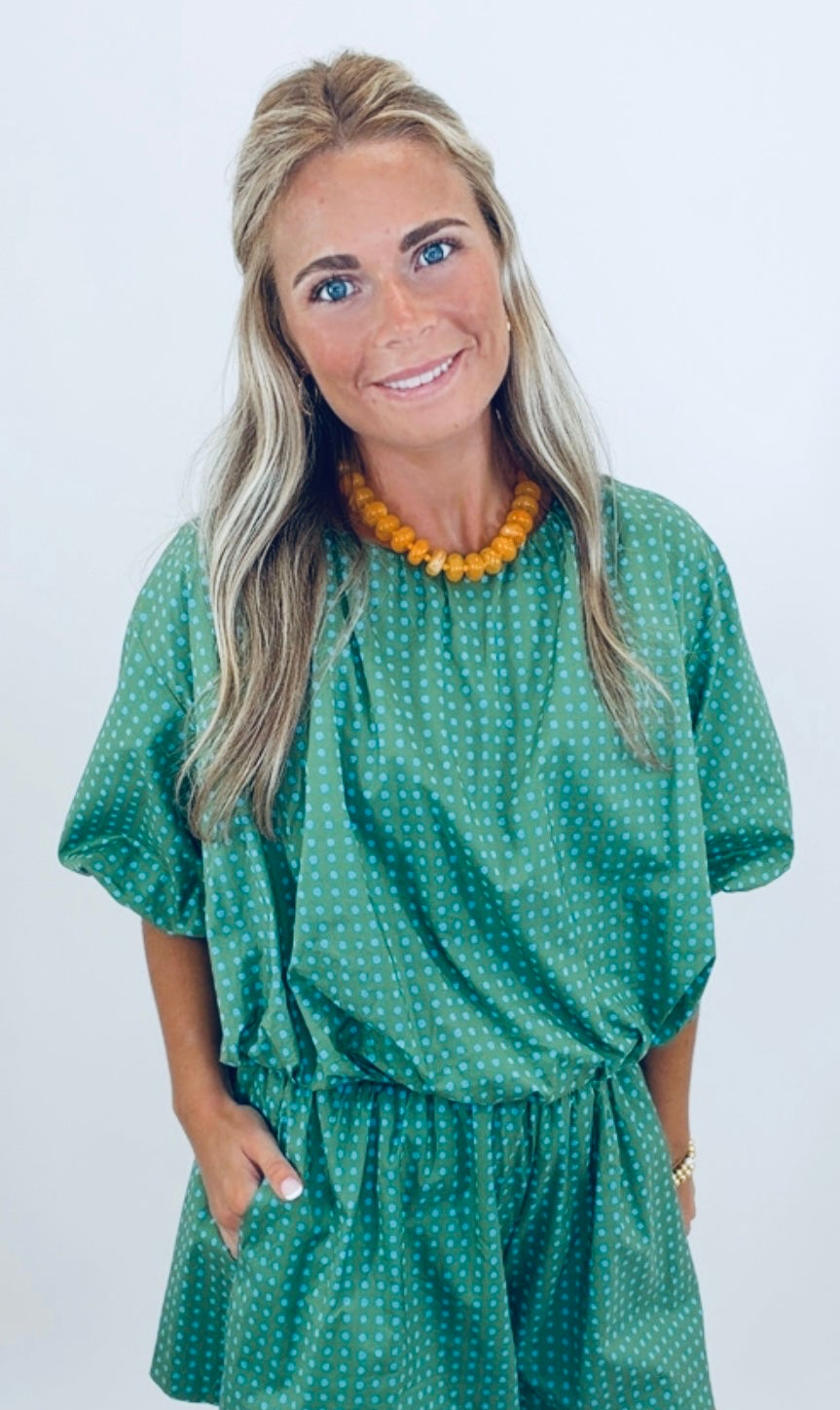 Seeing Spots Top (green)