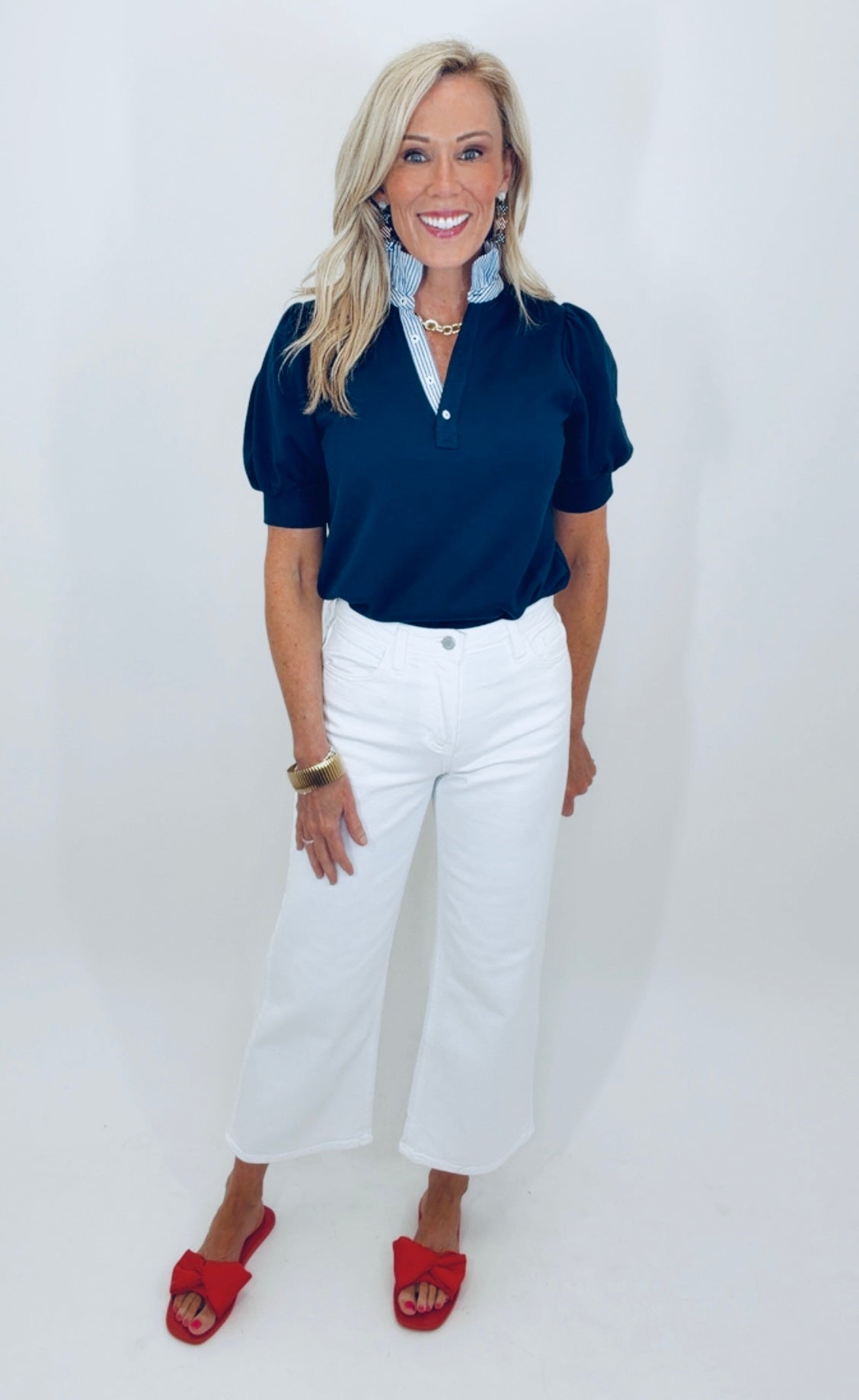 Prep Talk Top (navy)