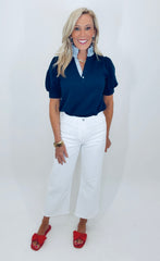Prep Talk Top (navy)