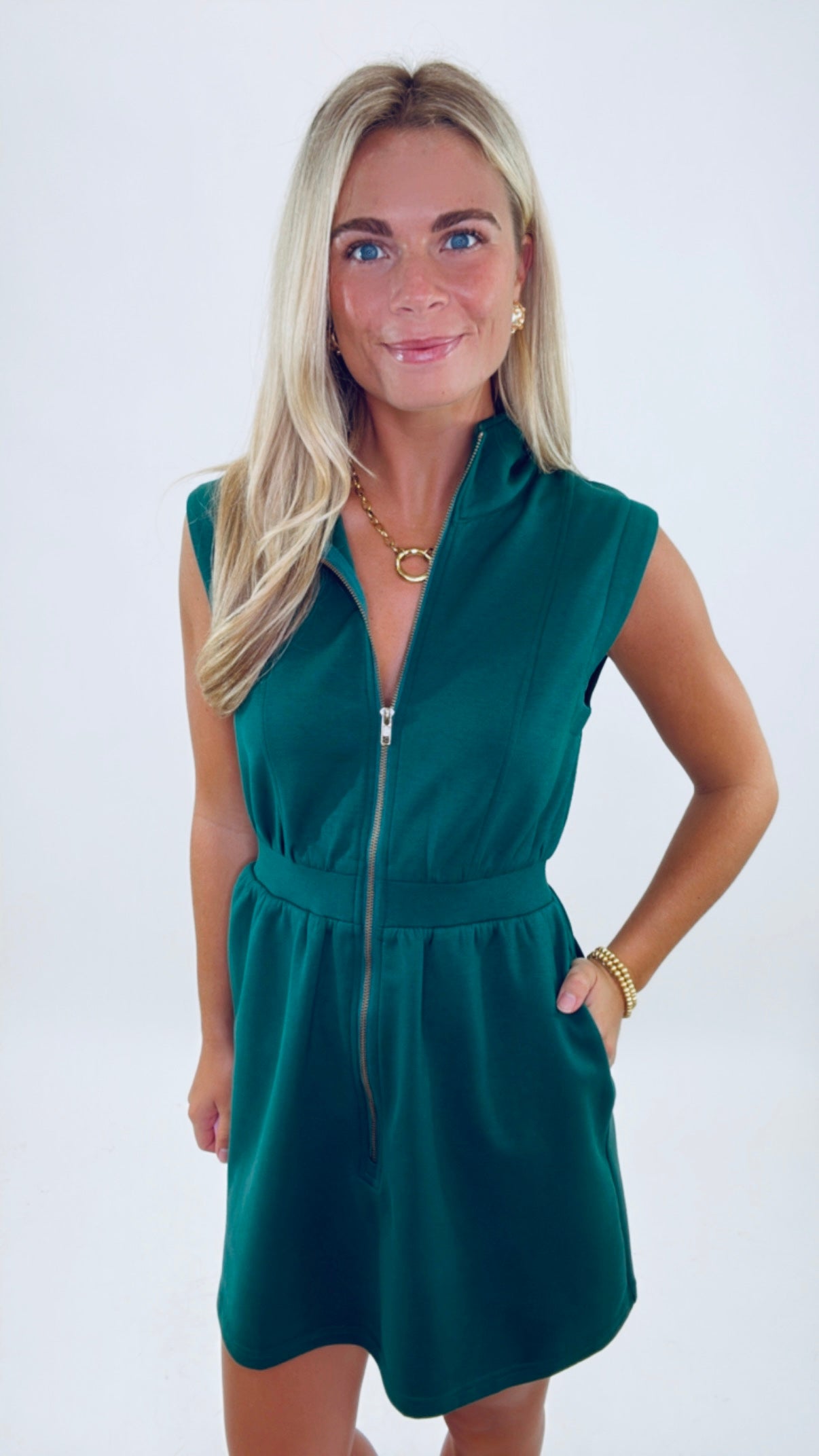 On the Go Zip Dress