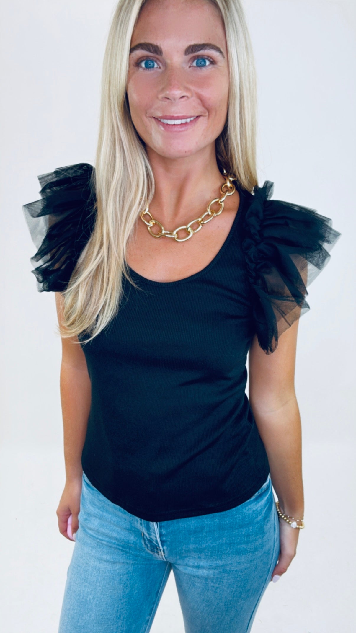 Tulle Time Top (black)