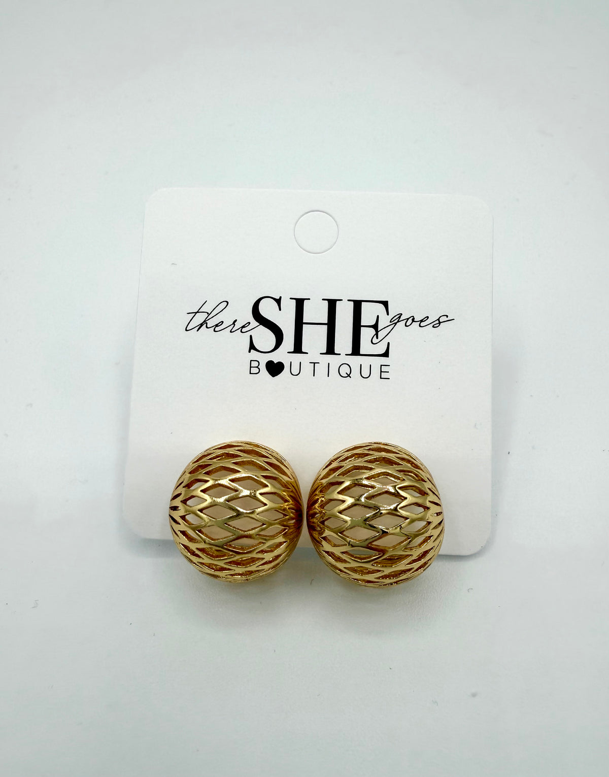 gold dipped stud earring