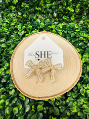 Glimmer Gift Bow Stud