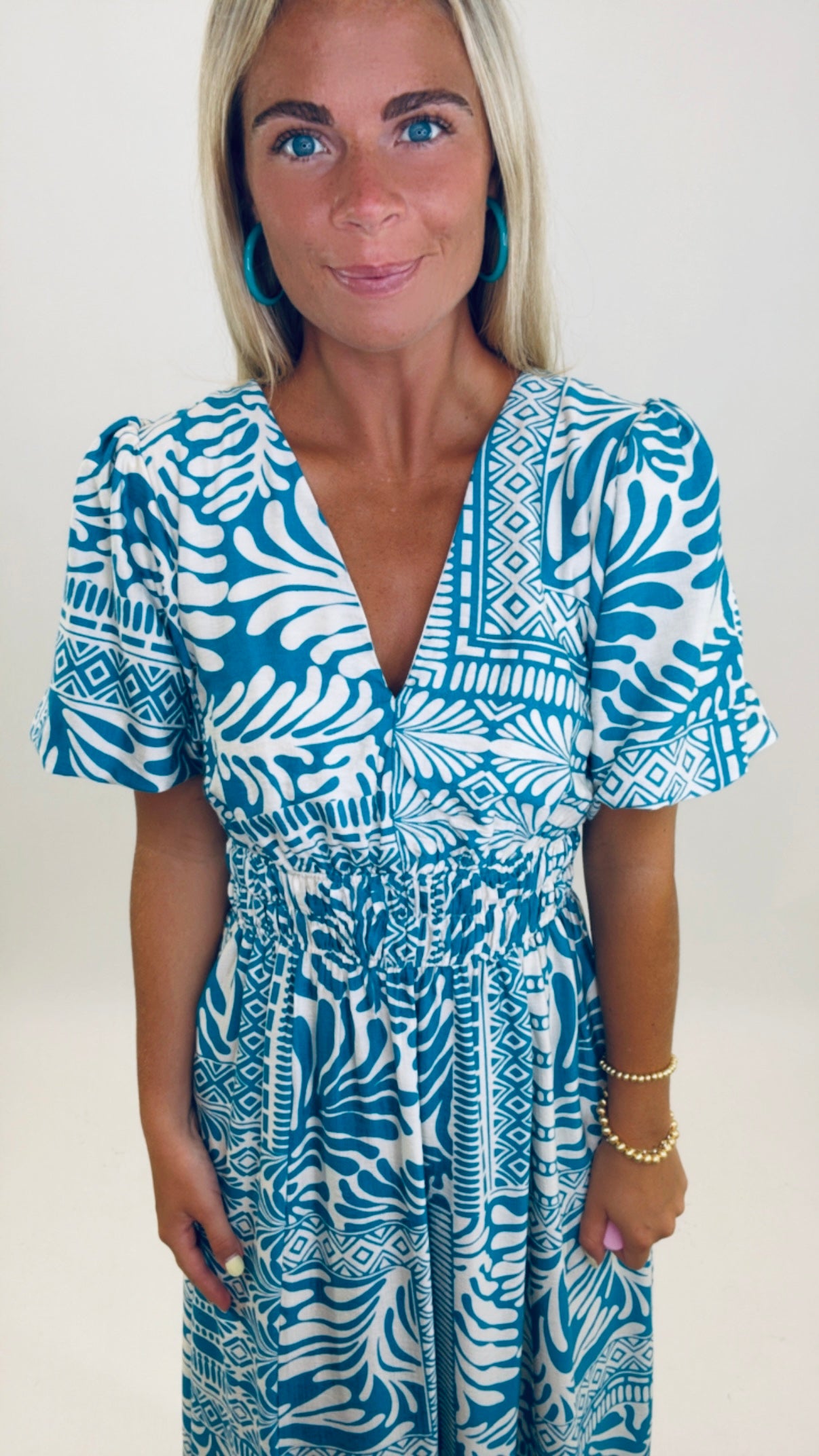 Seaside Bloom Maxi Dress
