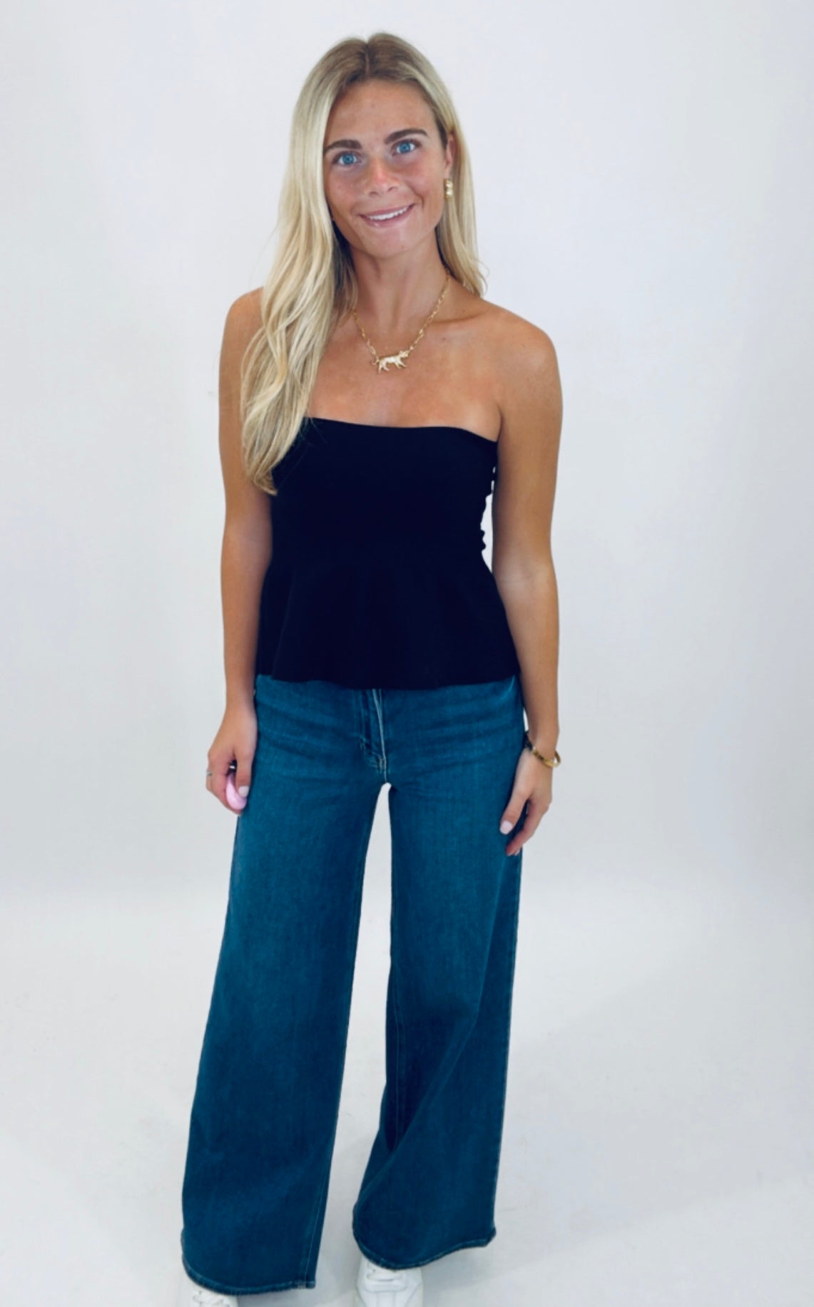 Pucker Up Peplum (black)