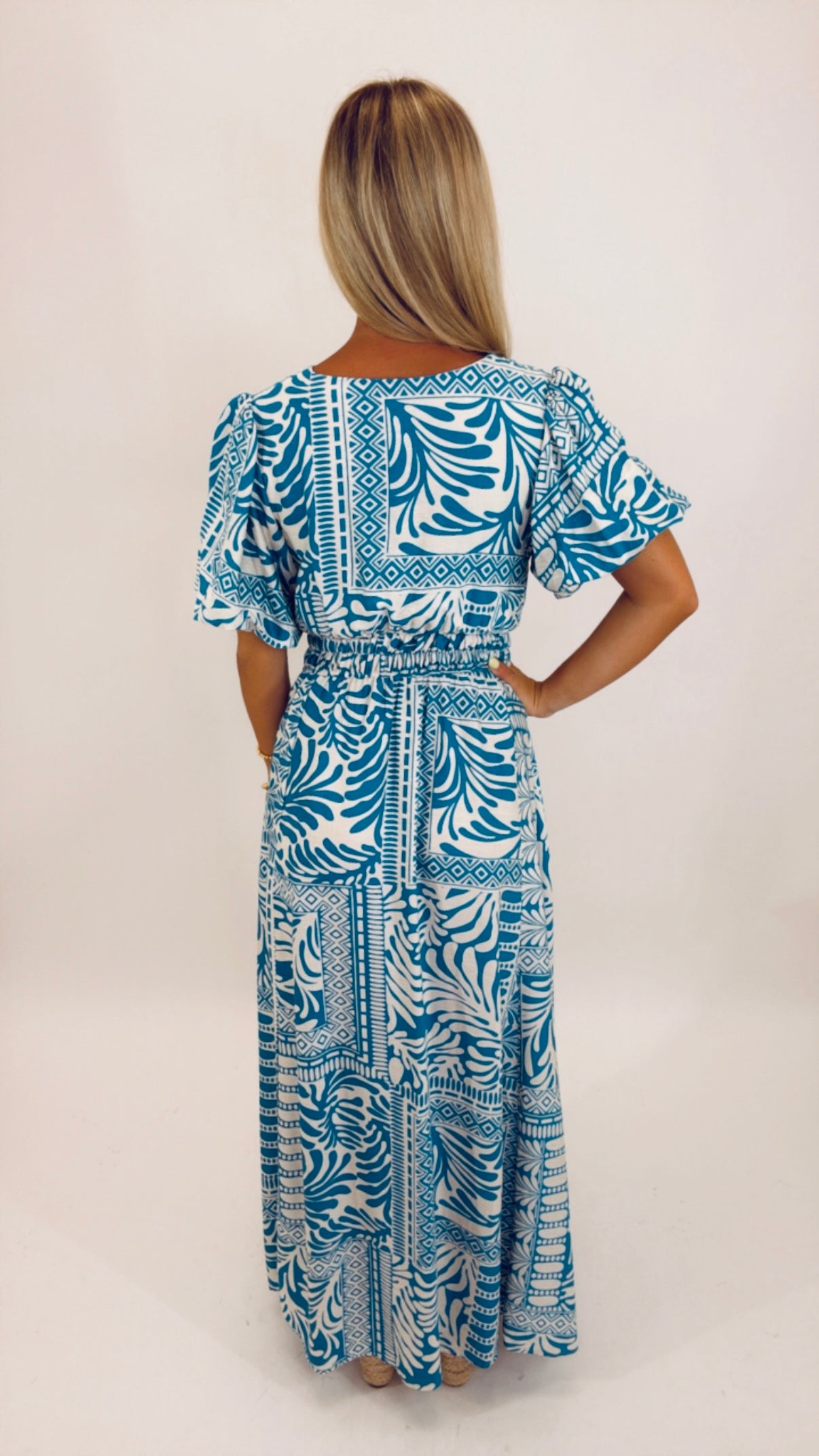 Seaside Bloom Maxi Dress