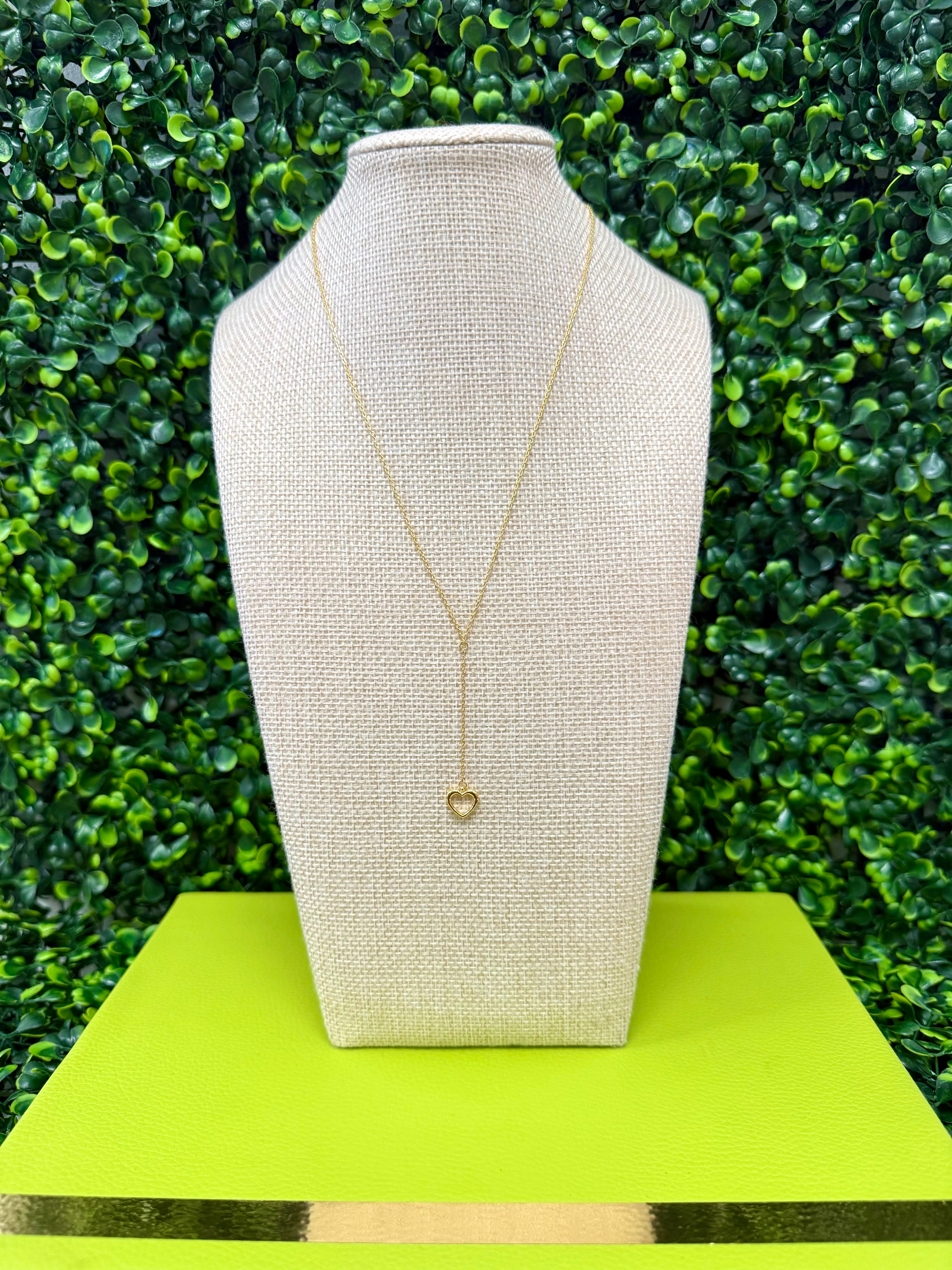 Heartline Drop Necklace