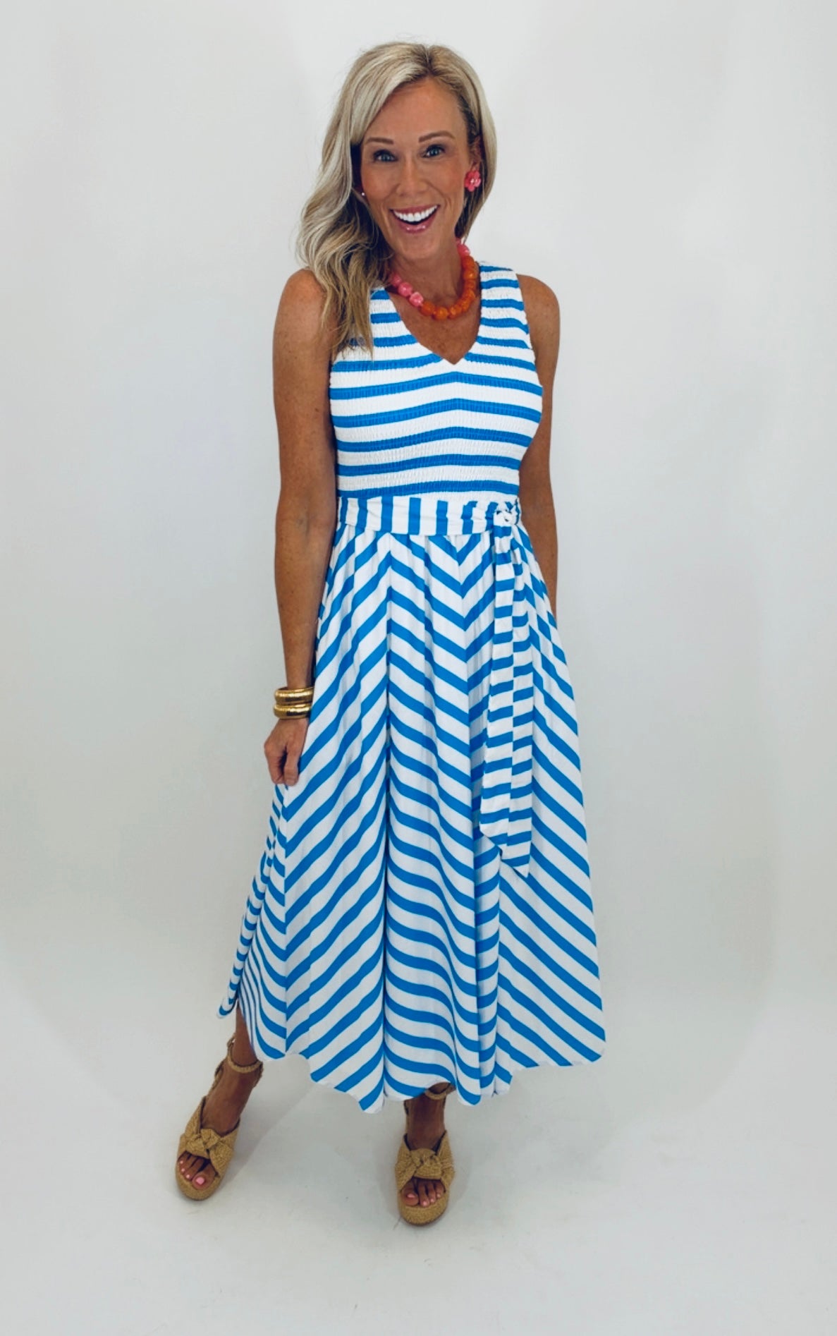 Coastal Cabana Midi Dress