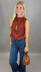 In a Cinch Top (burgundy)