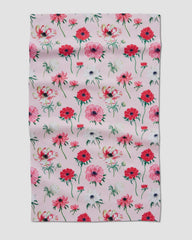 Anemone Garden Flower Tea Towel