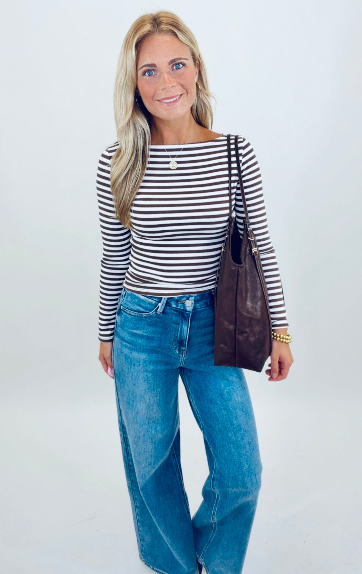Stripe Tease Top