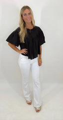 Boho Black Top