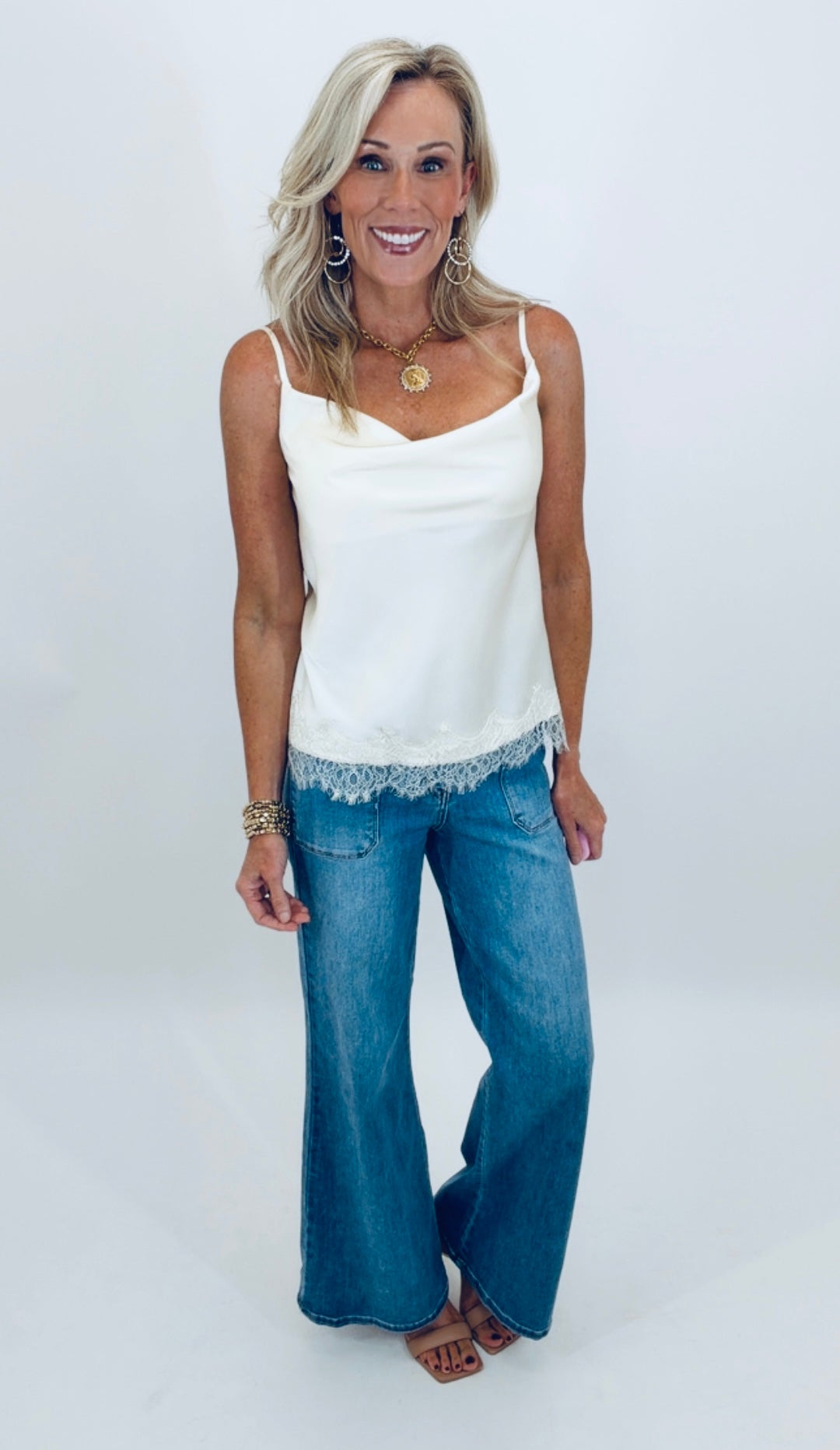 Lace & Luxury Top (cream)