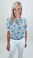 Inked Petal Top