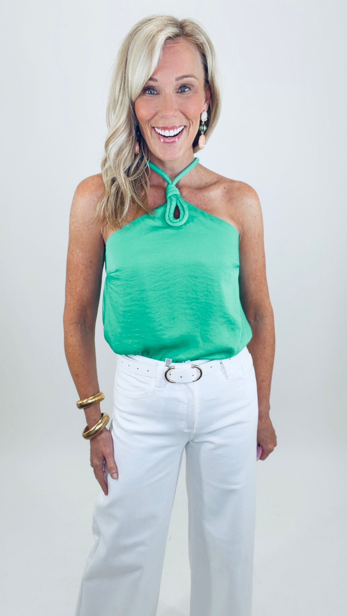 Coastal Nights Halter Top (peridot)