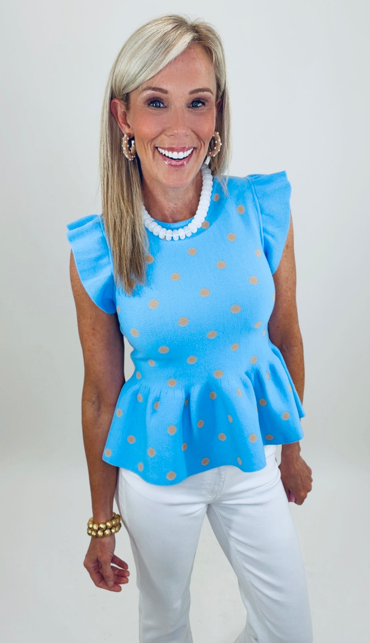 Peplum Pop Top