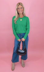 Low-Key Luxe Sweater (green)