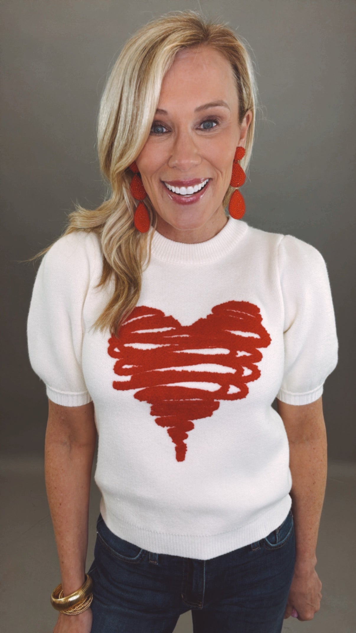 Scribble Sweetheart Sweater