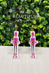 Nutcracker Earring (pink)