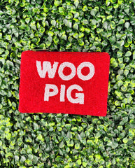 Woo Pig Beaded Pouch