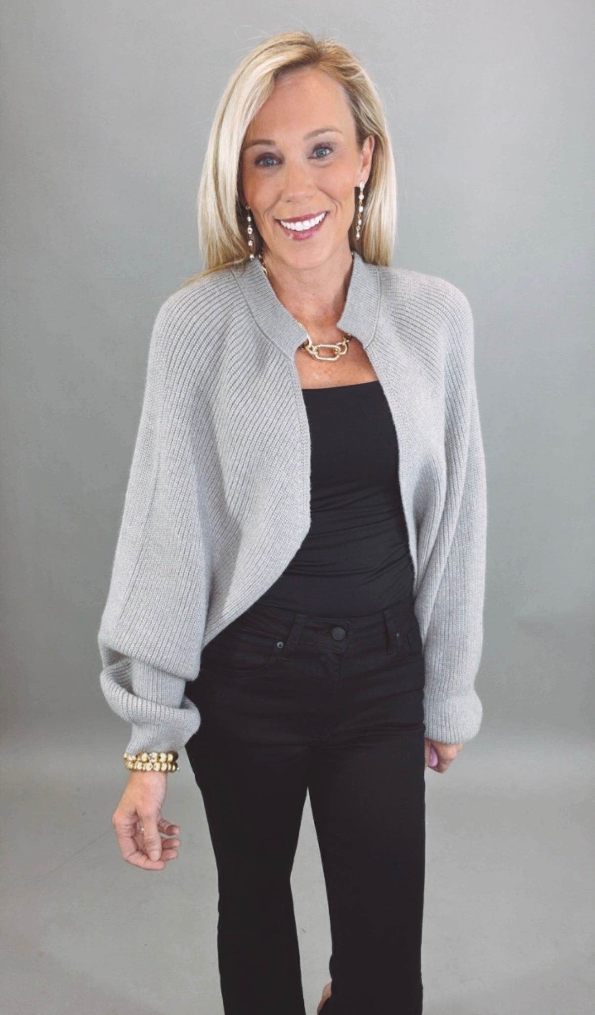 Signature Shrug Sweater (grey)