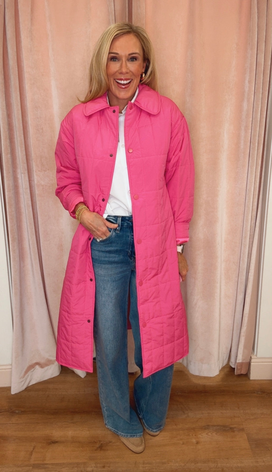 Pink Power Puffer Coat