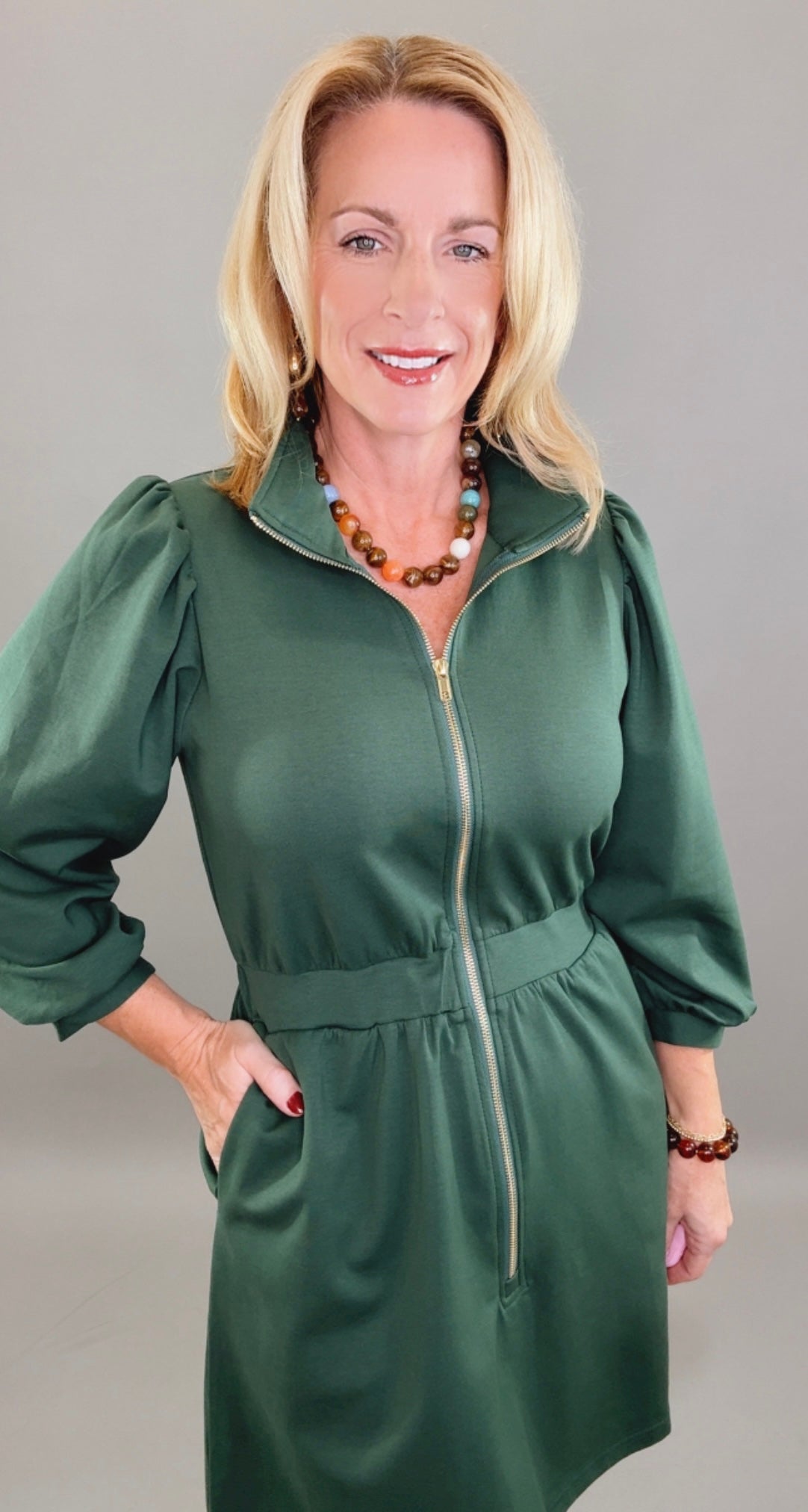 City Stroll Dress (green)