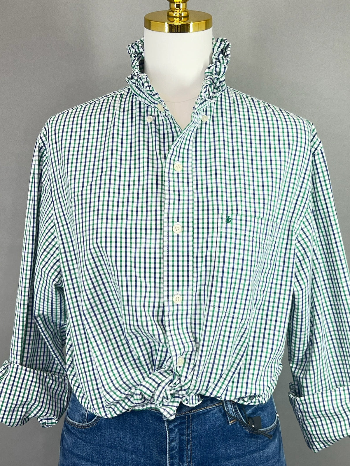 Second Story Shirt (Izod/GrBlChk/M)
