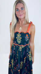 Flora Vista Dress (black)