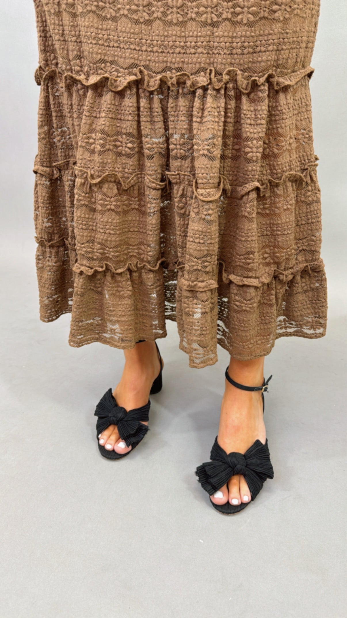 Wanderlust Lace Skirt (mocha)