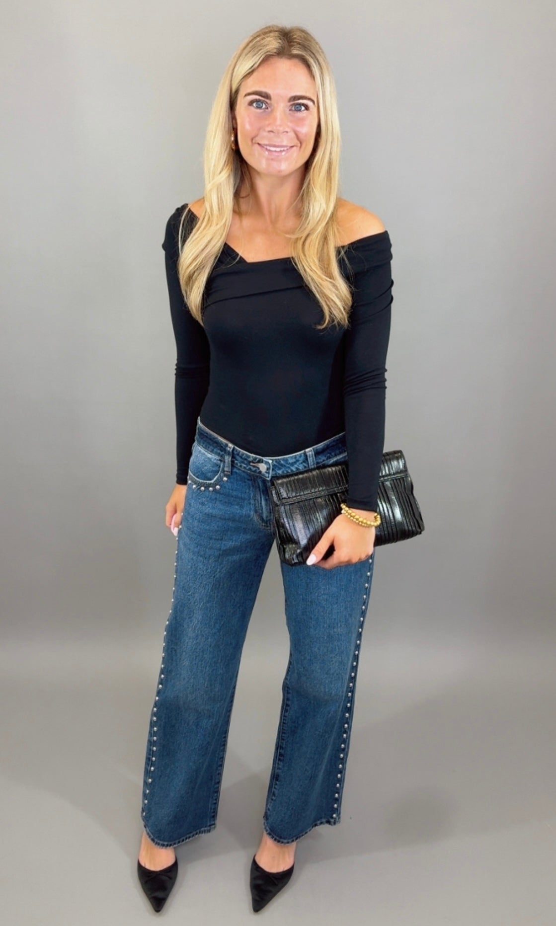 Studded Baggy Jean