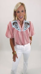 Giddy Up Gingham Top