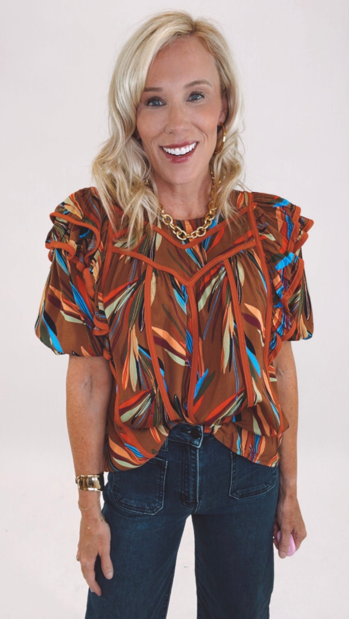 Stroke of Genius Top (brown)