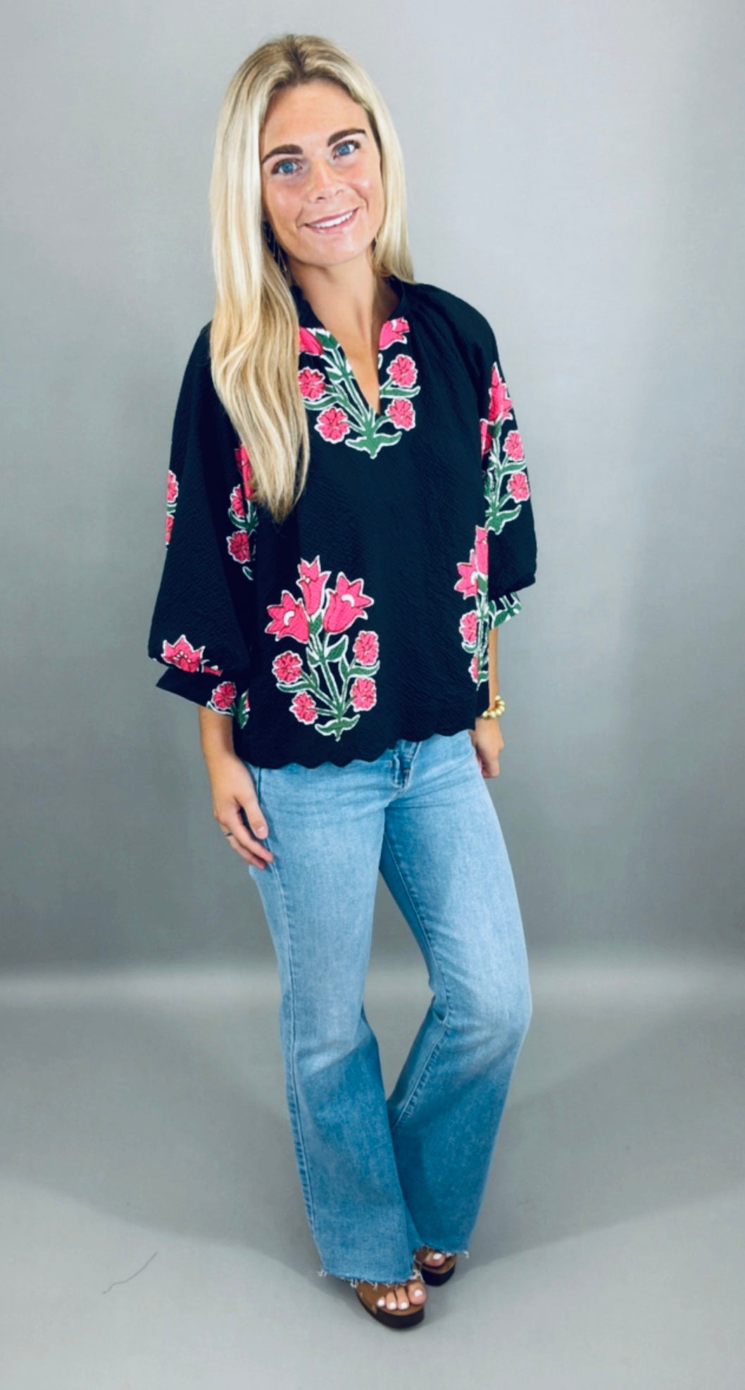 Bloom Haven Top (black)