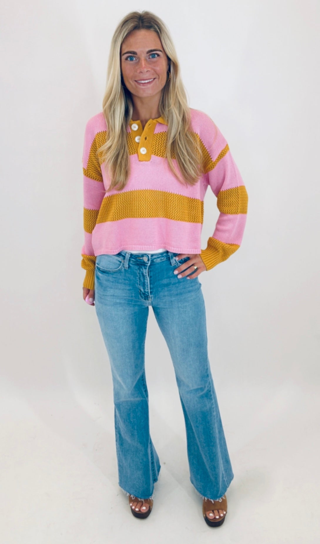 Bold Blitz Polo Sweater