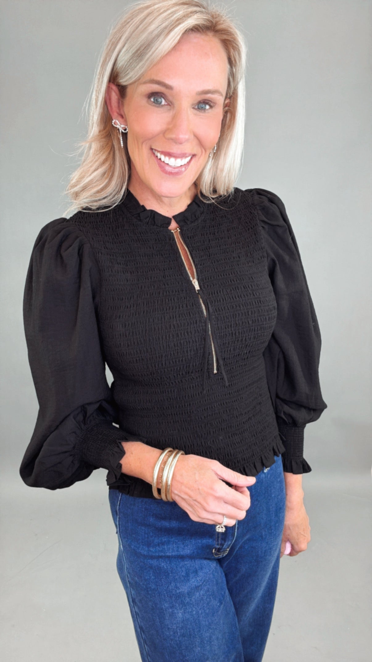 Poised Affair Top (black)