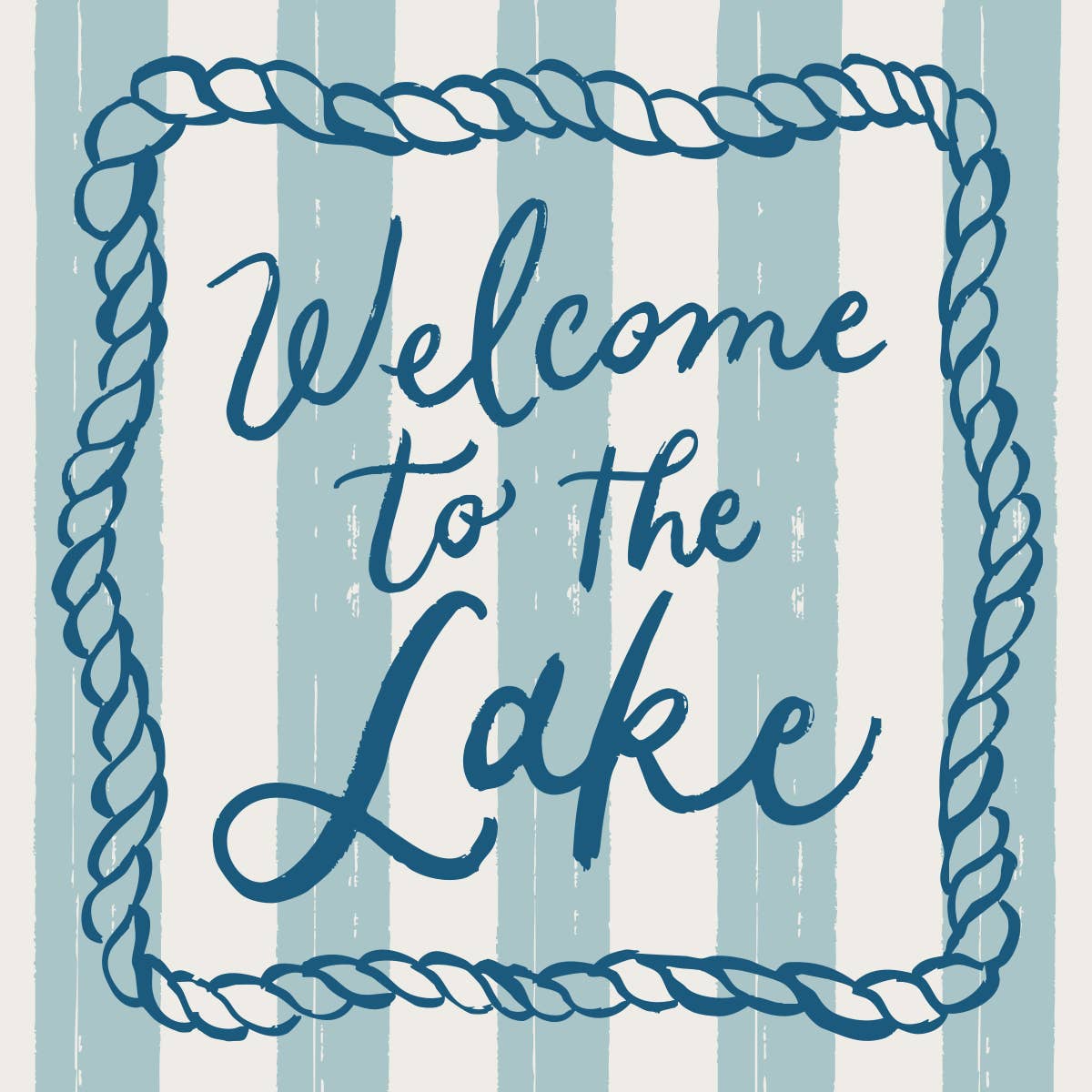 Welcome Lake Cocktail Napkins