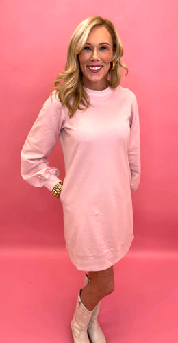 The Sweatshirt Dress (pink)