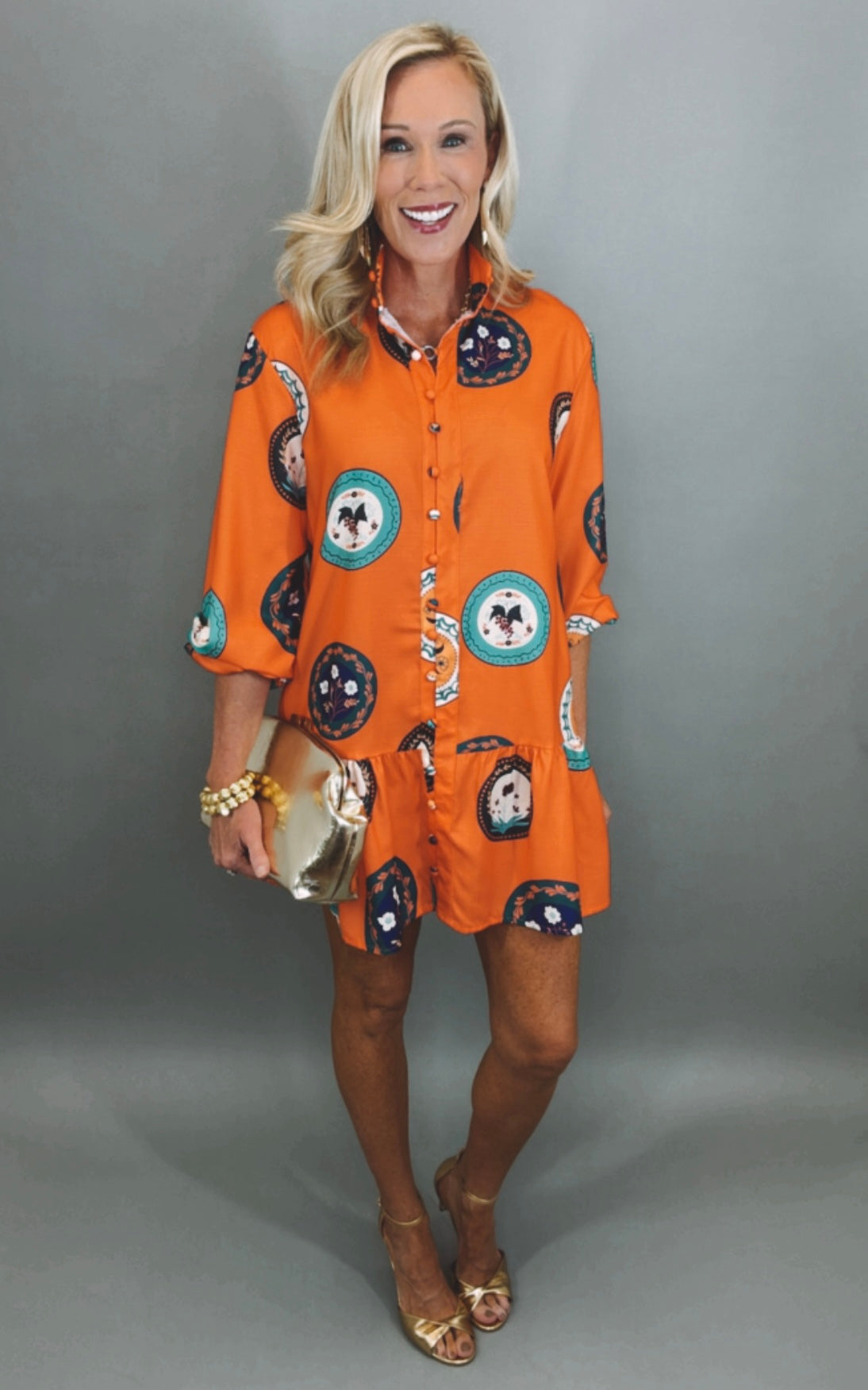Autumn Medallion Dress